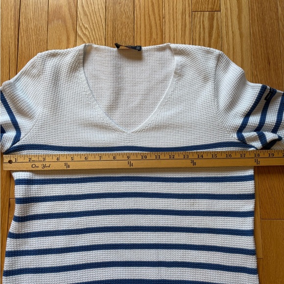 Saint James, Classic Knit Top, Blue & White, 100% cotton, size 6 - Picture 8 of 13